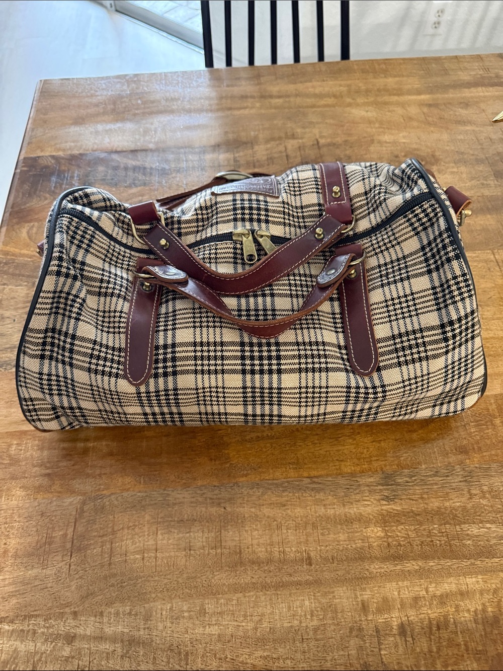 5/A Signature Baker Duffle Bag With Leather Strap - Picture 3 of 10